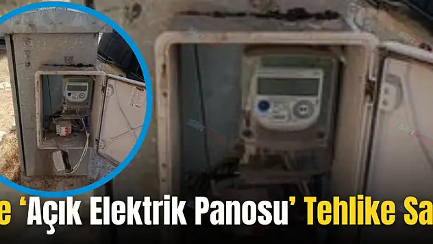 Açık Elektrik Panosu' Tehlike Saçıyor!