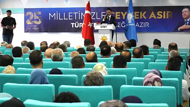 AK Parti Siirt'te 25. Yıl Buluşması: Gider'den ''Türkiye Geleceğe Hazır'' Mesajı