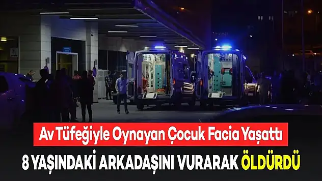 Av Tüfeği İle Oynayan 10 Yaşındaki Çocuk 8 Yaşındaki Arkadaşını Vurdu