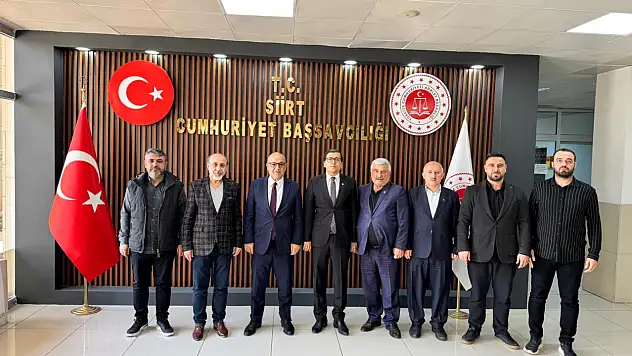 Basın İlan Kurumu Diyarbakır Bölge Müdürü Murat Yürekli'den Siirt Cumhuriyet Başsavcısı Yasin Coşkun'a Ziyaret