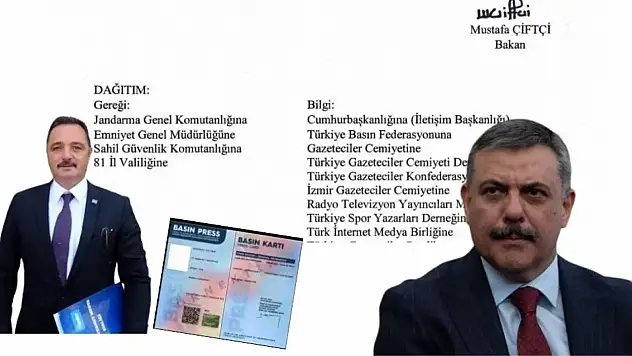 Basın Kartında 'Resmi Kimlik' Dönemi: TİMBİR'den İçişleri Bakanlığı'na Teşekkür