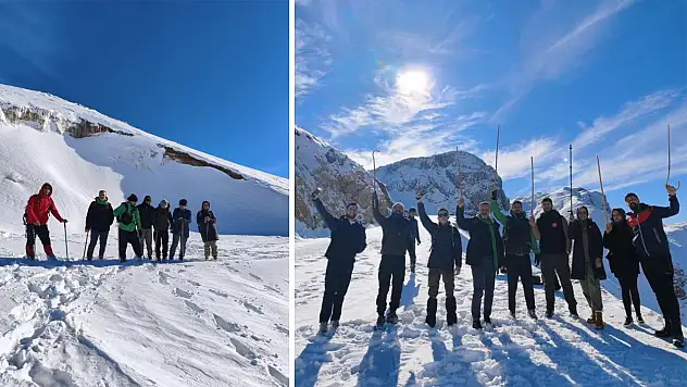 Batman'da Şehirden kaçış rotası: Harrut Yaylası'nda karda 13 bin adım