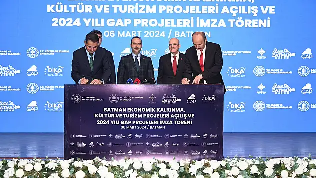 Batman, Ekonomik Kalkınma, Kültür ve Turizm Projeleri İmza Töreni