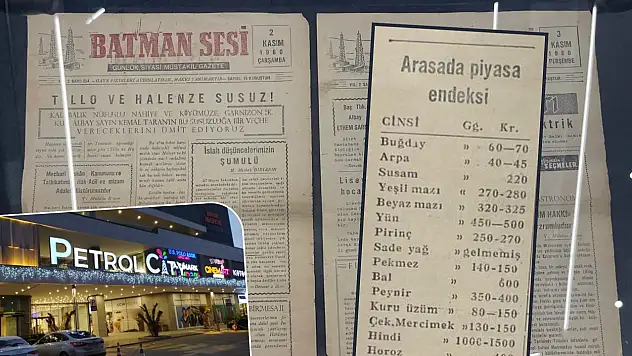 Batman Sesi Gazetesi'ndeki Siirt Fiyat Listesi: 60 Yılda Kuruştan Liraya Türkiye'nin Ekonomik Aynası