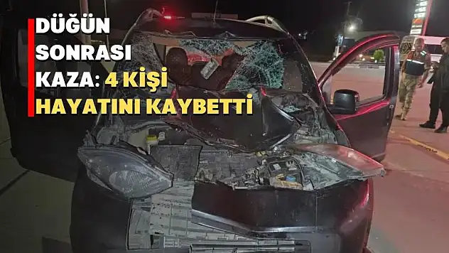 Batman-Siirt Çevreyolunda Düğün Çıkışı Yaşanan Kazada 4 Kişi Hayatını Kaybetti