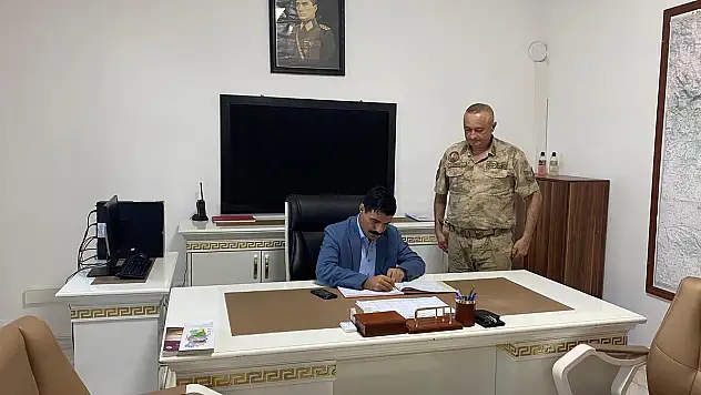 Baykan Kaymakamından Kasımlı Jandarma Karakol Komutanlığına Ziyaret