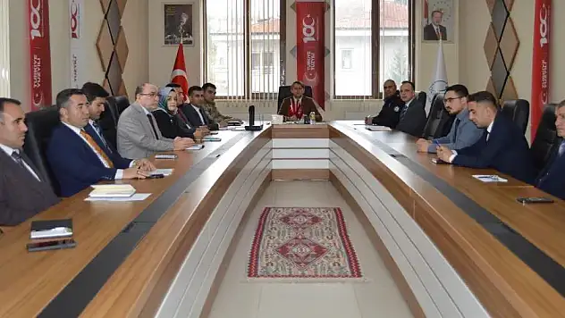 Baykan'da İlçe İdare Şube Başkanları Toplantısı