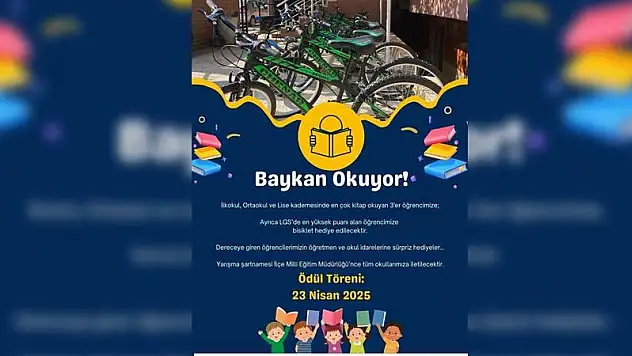 Baykan'da Ödüllü Kitap Okuma Yarışması