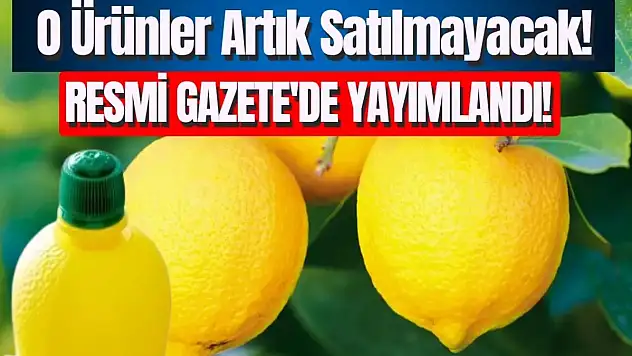 Bazı Ürünler Artık Marketlerde Satılamayacak