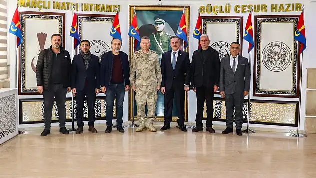 BBP İl Başkanı Mergen ve Yönetiminden Jandarma Alay Komutanı Tuğgeneral Büyük'e Ziyaret