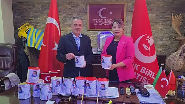 BBP Siirt İl Başkanlığından SMA Hastası Resul Ali'ye Destek