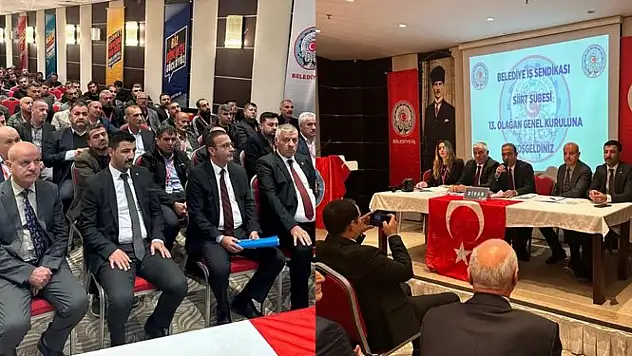 Belediye-İş Sendikası Siirt Şubesi'nin 13. Olağan Genel Kurulu gerçekleştirildi