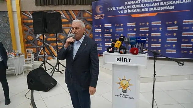 Binali Yıldırım Siirt'ten Seslendi 'Erdoğan'a Sahip Çıkma Zamanı'