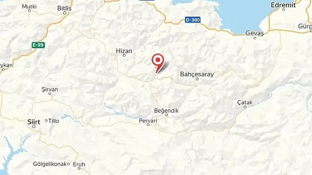 Bitlis'te 3.7 büyüklüğünde deprem