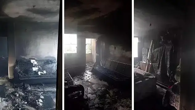 Boşandığı Kadını Eve Kilitleyip Evi Ateşe Verdi