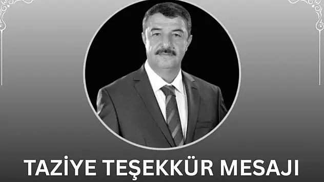 Cellek Ailesinden Taziye Teşekkür Mesajı