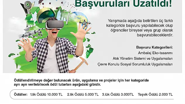 ÇEVKO Vakfı, Yeşil Nokta Öğrenci Ödülleri Başvuru Süreci Devam Ediyor