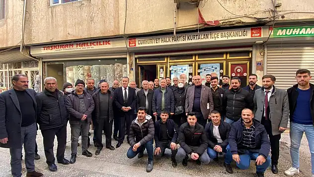 CHP HEYETİ KURTALAN İLÇEMİZDE ESNAFI ZİYARET ETTİ