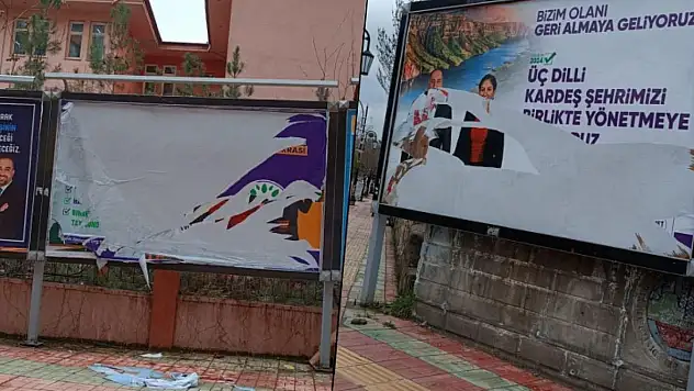 DEM Parti'den Seçim Bilboardlarının Tahrip Edilmesine Tepki!