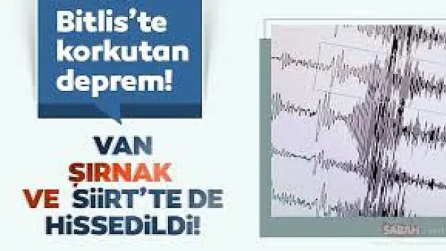 Deprem Siirt'i de Salladı!