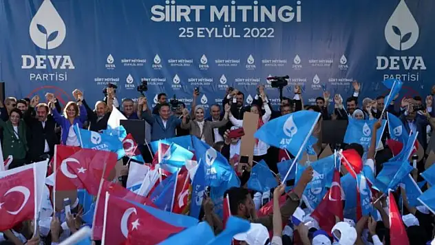 DEVA PARTİSİ GENEL BAŞKANI BABACAN: 'ENİŞTE, SİİRT'E İYİ BAKMIYOR'