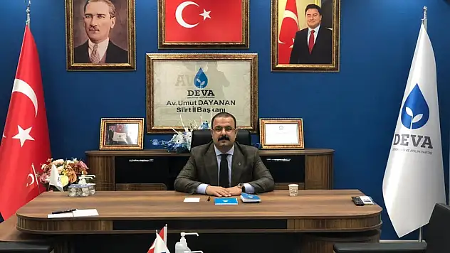 DEVA Partisi Siirt İl Başkanı Umut Dayanan Yeniden Göreve Başladı