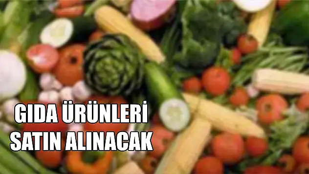 'DİYARBAKIR TEDARİK BÖLGE BAŞKANLIĞI TARAFINDAN GIDA ÜRÜNLERİ SATIN ALINACAK'