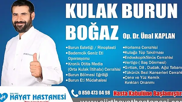 Dr.Ünal Kaplan, Burun Ameliyatları Hakkında Bilgilendirdi