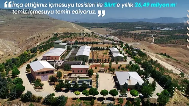 DSİ Siirt'e Temin Ettiği Su Miktarını Açıkladı