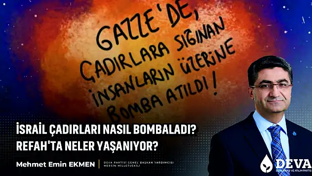 Ekmen: 'İsrail Saldırganlığının Altında Sapkın Dini Anlayış Yatıyor'