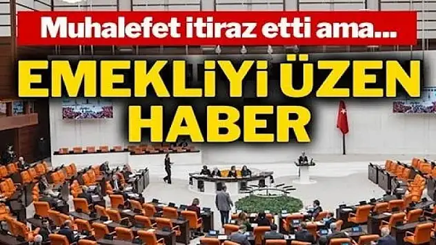 Emekliye %25 Zam Düzenlemesi TBMM'den Geçti