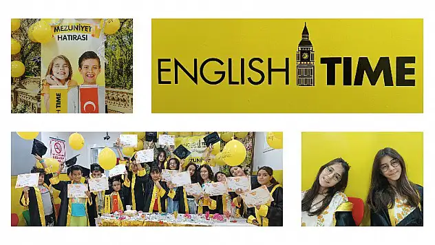 English Time'de Mezuniyet Sevinci