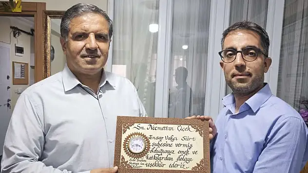 Ensar Vakfı Siirt Şubesi'nde Görev Değişimi: Başkanlık Görevi Mustafa Can Kılıçer'e Devredildi