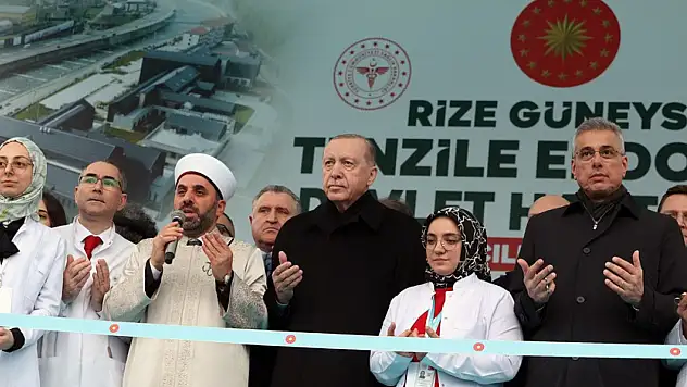 Erdoğan, Annesinin Adını Taşıyan Hastaneyi Açtı: ''Ateş Çemberinden Uzak Duracağız''