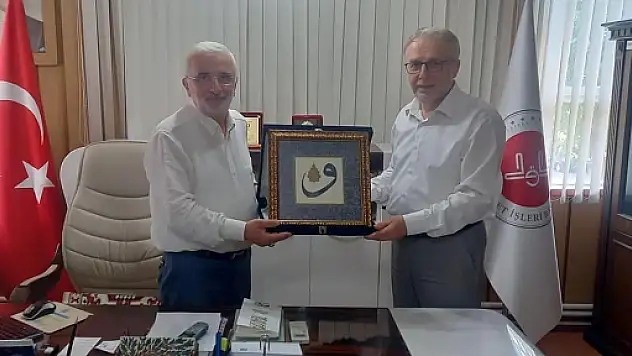 Erzurum İl Müftüsü Can, Siirt İl Müftüsü Kapıcıoğlu'nu Uğurlamaya Geldi