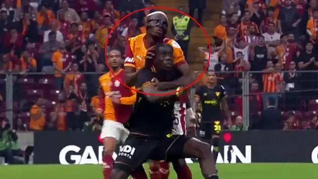 Galatasaray-Göztepe maçında Osimhen'in faulü ve Bokele'nin ikinci sarı kartı yorumlandı