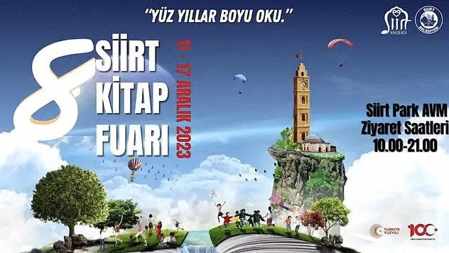 Geleneksel Siirt Kitap Fuarı 11 Aralık Pazartesi Günü Açılıyor