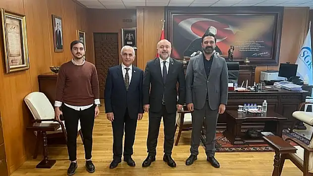 Gül ve Olgaç'tan, Kentsel Dönüşüm Başkanı Hakkı Alp'e Ziyaret