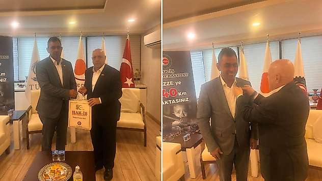 HAK-İŞ Siirt İl Başkanı Bahattin Olğaç'tan Mahmut Arslan'a Ziyaret