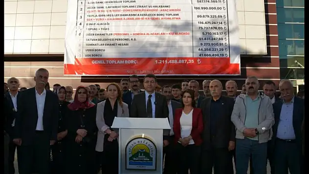 Hemşerimiz Epözdemir'in Eş Başkan Olduğu Tatvan Belediyesinin Borcu Belli Oldu!