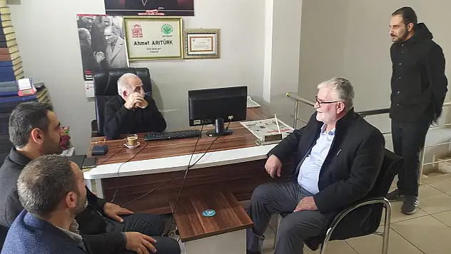 HÜDAPAR Belediye Başkan Adayı Özcan ve İl Başkanı Tekin'den Kuruluşumuza Ziyaret