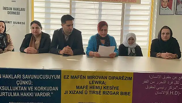 İHD Siirt Şubesi'nin Basın Toplantısı