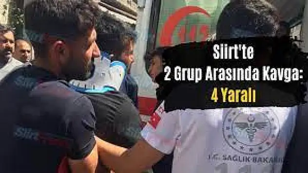 İki Grup Arasında Taşlı Sopalı Kavga: 4 Yaralı