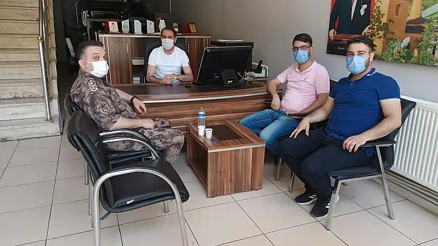 İL EMNİYET MÜDÜRÜ SARUHAN KIZILAY'DAN ZİYARET