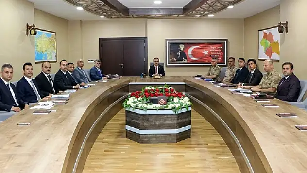 İl Güvenlik ve Asayiş Koordinasyon Toplantısı Vali Dr.Kemal Kızılkaya Başkanlığında Yapıldı