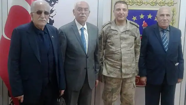 İl Jandarma Komutanı Tuğgeneral H. Hilmi Atabay'a Kadim Gazetecilerden Ziyaret