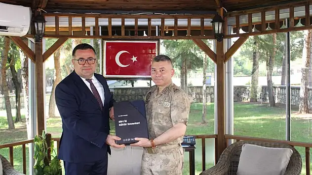 İl Kültür Müdür Vekili Kezer,  Jandarma Komutanlığını Ziyaret Etti!