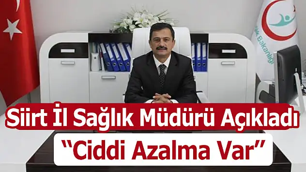 İL SAĞLIK MÜDÜRÜ EROL EMRE DR.ÖMÜR ENFEKSİYON HASTALIKLARINDA CİDDİ AZALMA VAR