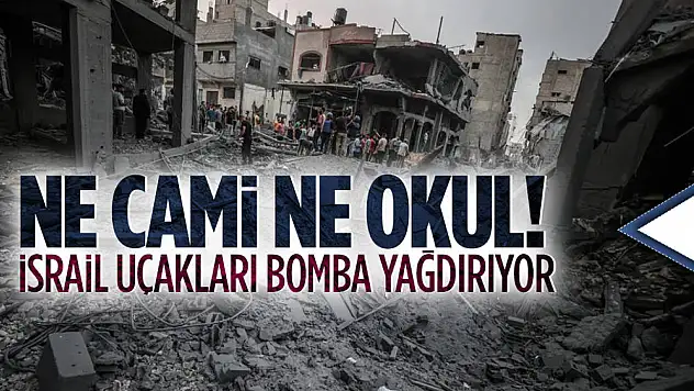 İsrail Hastane, Okul, Cami Vuruyor, Dünya Seyrediyor