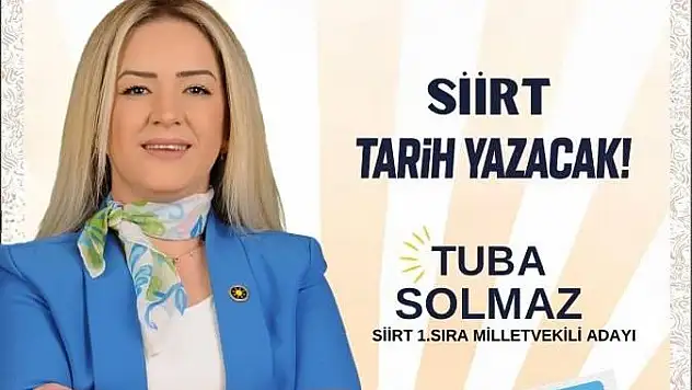 İYİ Parti Siirt Milletvekili Adayı Solmaz'dan Teşekkür